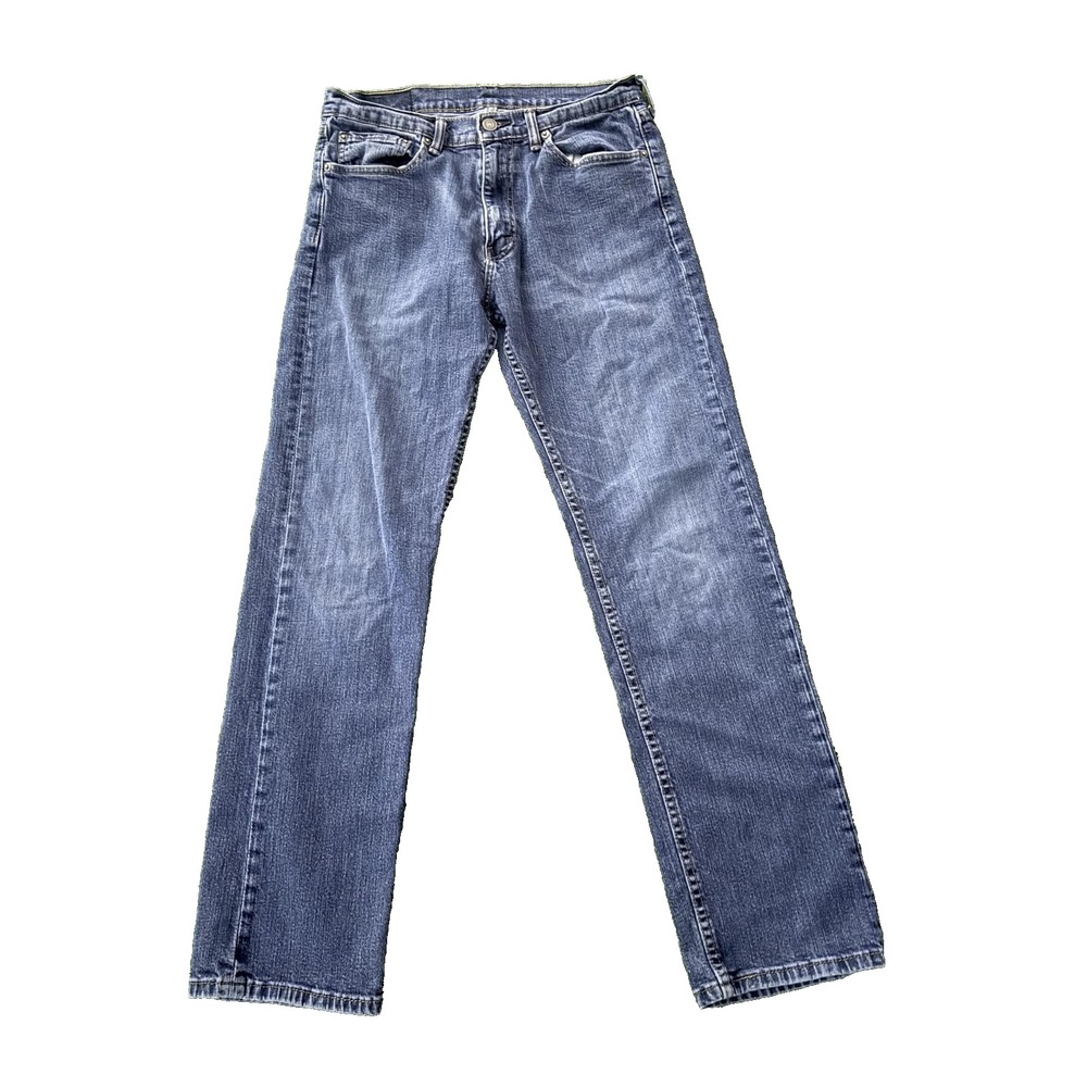 Levis 505 Jeans Mens 32x32 Blue Denim Straight Leg Regular Fit Medium Wash